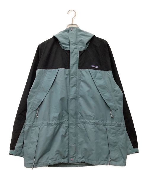 Patagonia（パタゴニア）Patagonia (パタゴニア) ストームジャケット マウンテンパーカー 02年製 ブルー×ブラック サイズ:SIZE Lの古着・服飾アイテム