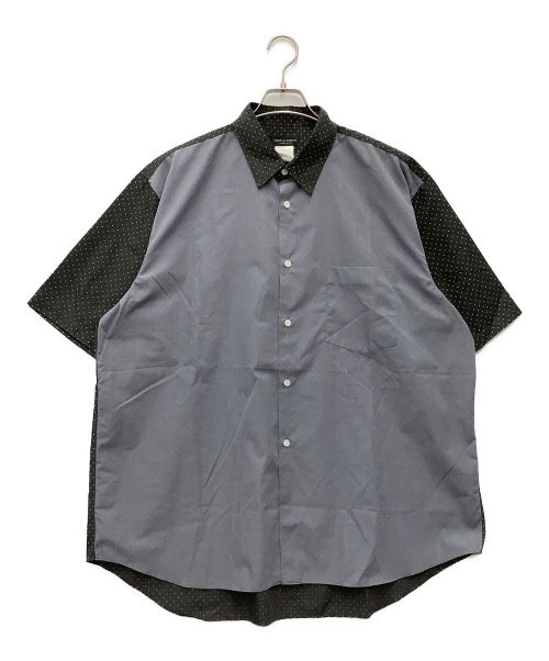 COMME des GARCONS HOMME PLUS（コムデギャルソンオムプリュス）COMME des GARCONS HOMME PLUS (コムデギャルソンオムプリュス) 切替半袖シャツ グレー×ブラック サイズ:SIZE 不明の古着・服飾アイテム