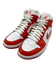 NIKE（ナイキ）の古着「AIR JORDAN 1 MID "WHITE/HABANERO RED"」｜レッド×ホワイト