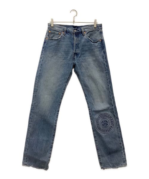 LEVI'S（リーバイス）LEVI'S (リーバイス) stussy (ステューシー) デニムパンツ 501 エンボス インディゴ サイズ:SIZE 81cm (W32)の古着・服飾アイテム