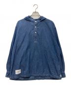 WTAPSダブルタップス）の古着「プルオーバーシャツ FALCONER LS DENIM 21SS」｜インディゴ