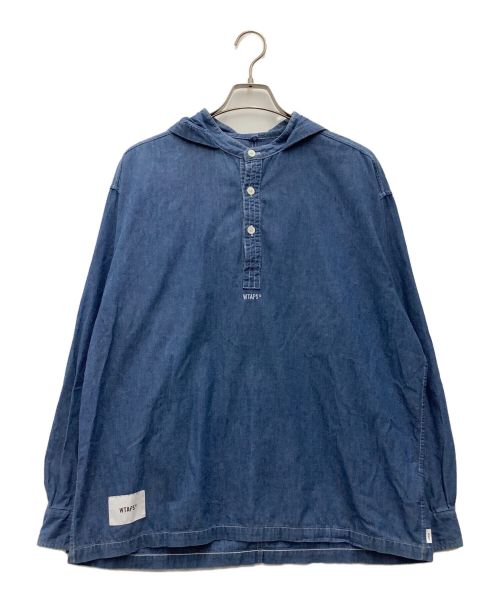 WTAPS（ダブルタップス）WTAPS (ダブルタップス) プルオーバーシャツ FALCONER LS DENIM 21SS インディゴ サイズ:SIZE 3(L)の古着・服飾アイテム