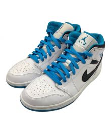 NIKE（ナイキ）の古着「Air Jordan 1 Mid "White/Laser blue"」｜ホワイト×ブルー