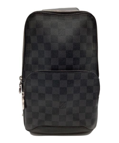 LOUIS VUITTON（ルイ ヴィトン）LOUIS VUITTON (ルイ ヴィトン) アヴェニュー・スリングバッグ ダミエ・グラフィット グレー×ブラックの古着・服飾アイテム