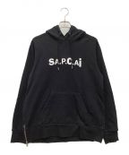 A.P.C.×sacaiアーペーセー×サカイ）の古着「プルオーバーパーカー」｜ブラック