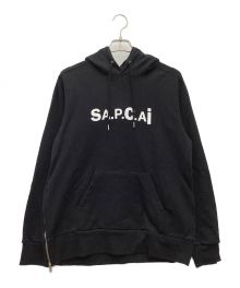 A.P.C.×sacai（アーペーセー×サカイ）の古着「プルオーバーパーカー」｜ブラック