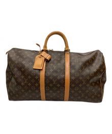 LOUIS VUITTON（ルイ ヴィトン）の古着「キーポル55 モノグラム」｜ブラウン