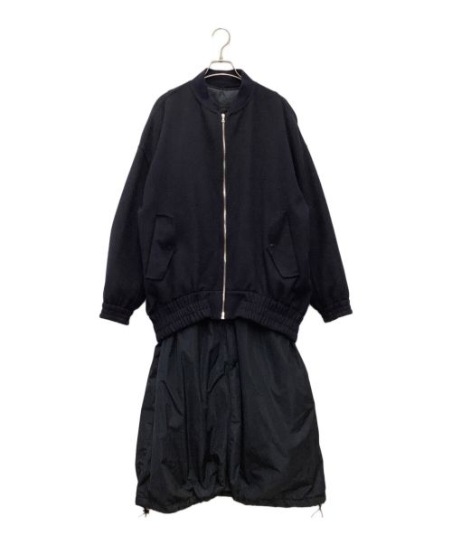 ELE STOLYOF（エレ ストリオフ）ELE STOLYOF (エレ ストリオフ) THERMO LITE REVER BLOUSON　ジャケット+インナーダウン ネイビー サイズ:SIZE 38の古着・服飾アイテム