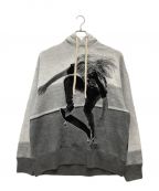 Palm Angelsパーム エンジェルス）の古着「Gray Skater Graphic Hoodie」｜グレー×ブラック