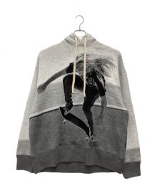 Palm Angels（パーム エンジェルス）の古着「Gray Skater Graphic Hoodie」｜グレー×ブラック