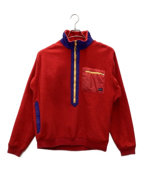 Patagonia（パタゴニア）Patagonia (パタゴニア) 80S ハーフジップフリースジャケット レッド×ブルー サイズ:SIZE Lの古着・服飾アイテム