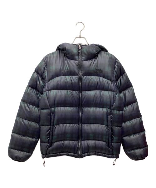 THE NORTH FACE（ザ ノース フェイス）THE NORTH FACE (ザ ノース フェイス) ダウンジャケット　アコンカグアフーディ ネイビー×グリーン サイズ:SIZE Mの古着・服飾アイテム