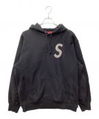 SUPREMEシュプリーム）の古着「S LOGO SPLIT HOODED」｜ブラック