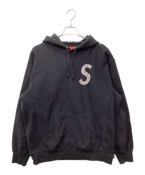 SUPREME（シュプリーム）Supreme (シュプリーム) S LOGO SPLIT HOODED ブラック サイズ:SIZE Mの古着・服飾アイテム