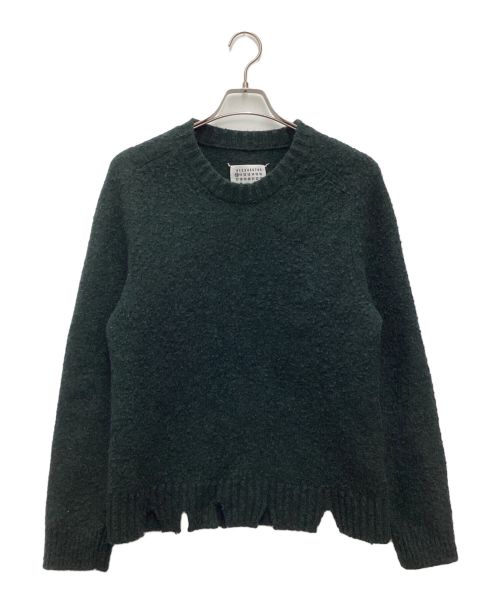 Maison Margiela（メゾンマルジェラ）Maison Margiela (メゾンマルジェラ) 20AW ピリング加工クルーネックニット グリーン サイズ:SIZE L 未使用品の古着・服飾アイテム