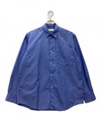 Graphpaperグラフペーパー）の古着「broad ls regular collar shirt」｜スカイブルー