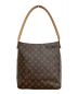 LOUIS VUITTON (ルイ ヴィトン) LOUIS VUITTON　モノグラム　ルーピングGM ブラウン：40000円