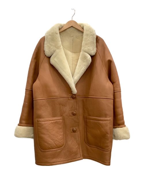 SHEARLING（シャーリング）SHEARLING (シャーリング) ムートンボアコート ベージュ サイズ:Mの古着・服飾アイテム