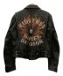 HARLEY-DAVIDSON (ハーレーダビッドソン) HARLEY-DAVIDSON　Flame II Ride Free Heavy Weight Leather Jacket ブラック サイズ:M：19800円