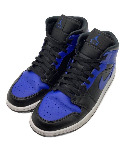 NIKE（ナイキ）NIKE (ナイキ) AIR　JORDAN　1MID ブラック×ブルー サイズ:29㎝の古着・服飾アイテム