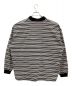 COOTIE PRODUCTIONS (クーティープロダクツ) Supima Border Oversized L/S Polo ホワイト×ブラック サイズ:Ｍ：16000円