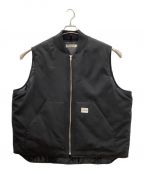 COOTIE PRODUCTIONSクーティープロダクツ）の古着「Polyester OX Padded Work Vest」｜ブラック