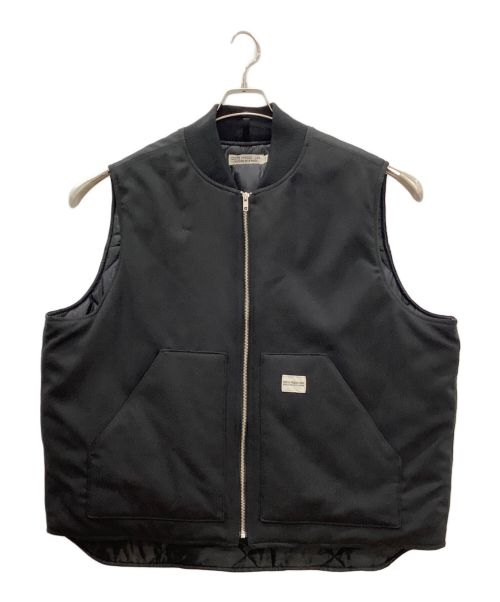 COOTIE PRODUCTIONS（クーティープロダクツ）COOTIE PRODUCTIONS (クーティープロダクツ) Polyester OX Padded Work Vest ブラック サイズ:Lの古着・服飾アイテム