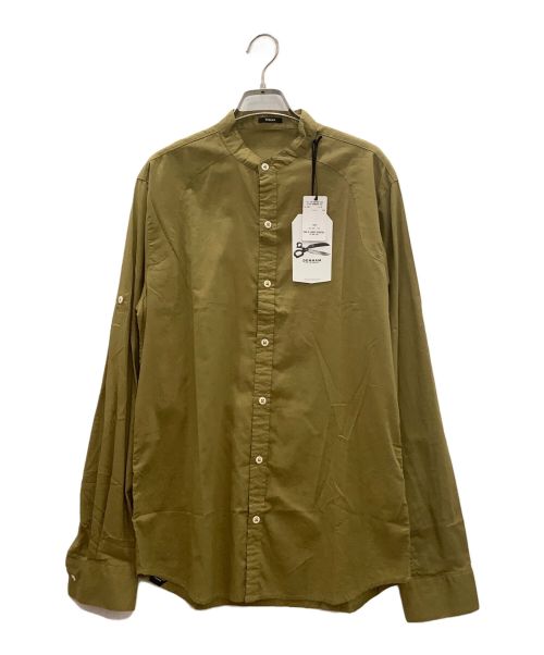 Denham（デンハム）Denham (デンハム) Denham バンドカラーシャツ ブラウン サイズ:Mサイズ 未使用品の古着・服飾アイテム