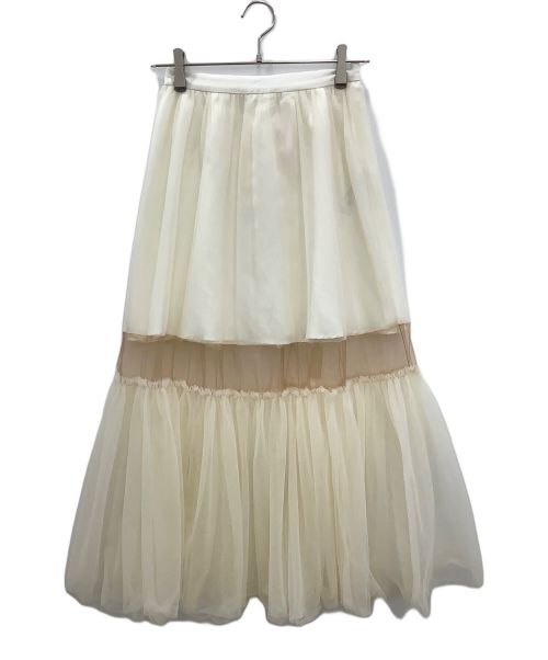 Lily Brown（リリーブラウン）Lily Brown (リリーブラウン) チュールスカート アイボリー サイズ:ONESIZEの古着・服飾アイテム
