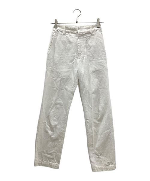 STEVEN ALAN（スティーブンアラン）STEVEN ALAN (スティーブンアラン) STEVEN ALAN 　COTTON DENIM STRAIGHT TROUSERS ホワイト サイズ:XSサイズの古着・服飾アイテム