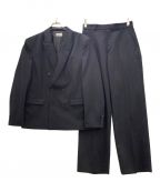 apartment Threeアパートメントスリー）の古着「Double-breasted Blazer+Tailored Trousers」｜ブラック