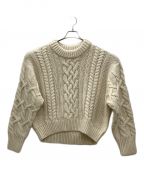 apartment Threeアパートメントスリー）の古着「Apartment Three Chunky Cable-Knit Sweater」｜アイボリー