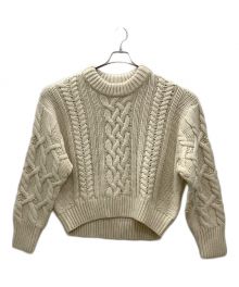 apartment Three（アパートメントスリー）の古着「Apartment Three Chunky Cable-Knit Sweater」｜アイボリー