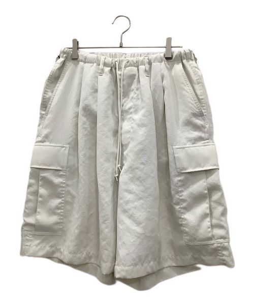 COOTIE PRODUCTIONS（クーティープロダクツ）COOTIE PRODUCTIONS (クーティープロダクツ) COOTIE PRODUCTIONS　POLYESTER CANVAS ERROR FIT CARGO EASY SHORTS オフアイボリー サイズ:Ｍの古着・服飾アイテム