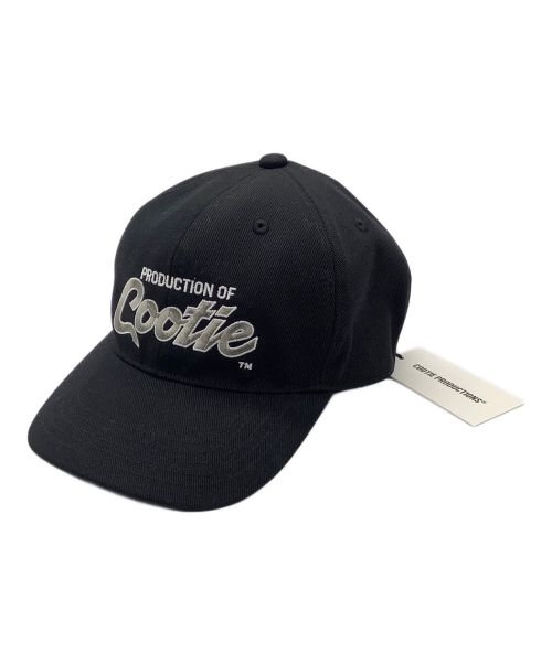 COOTIE PRODUCTIONS（クーティープロダクツ）COOTIE PRODUCTIONS (クーティープロダクツ) Embroidery T/C Gabardine 6 Panel Cap ブラックの古着・服飾アイテム