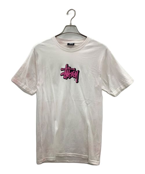 stussy（ステューシー）stussy (ステューシー) stussy タイダイロゴTシャツ ピンク サイズ:Sサイズの古着・服飾アイテム