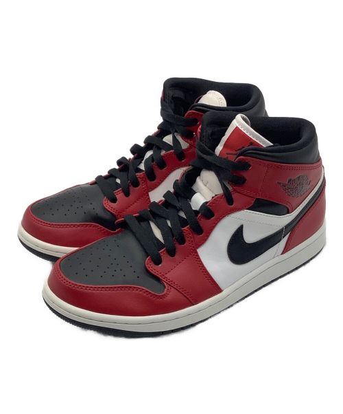 NIKE（ナイキ）NIKE (ナイキ) NIKE AIR JORDAN 1 MID ブラック×ジムレッド サイズ:US8の古着・服飾アイテム