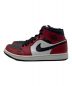 NIKE (ナイキ) NIKE AIR JORDAN 1 MID ブラック×ジムレッド サイズ:US8：15000円