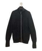 ANDERSEN-ANDERSENアンデルセン アンデルセン）の古着「Andersen-Andersen 5GG THE NAVY 1/1 ZIP CARDIGAN」｜ブラック