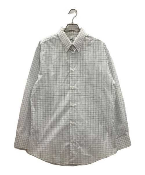 HERMES（エルメス）HERMES (エルメス) HERMES　長袖シャツ スカイブルー サイズ:SIZE40の古着・服飾アイテム