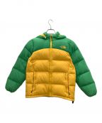 THE NORTH FACEザ ノース フェイス）の古着「THE NORTH FACE　ダウンジャケット」｜イエロー×グリーン