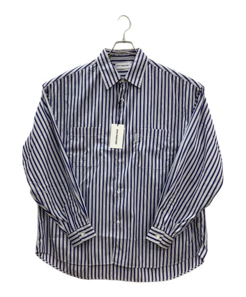 COOTIE PRODUCTIONS（クーティープロダクツ）COOTIE PRODUCTIONS (クーティープロダクツ) Stripe Broad L/S Shirt ネイビー サイズ:Lの古着・服飾アイテム