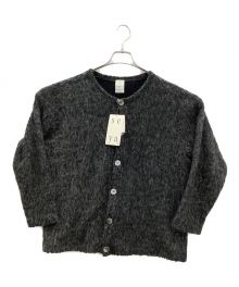 seya.（セヤ）の古着「seya FLUFFY CARDIGAN ALPACA SHAGGY FLEECE カーディガン」｜ブラック