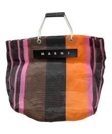 MARNI（マルニ）の古着「MARNI　メッシュトートバッグ」｜オレンジ×ピンク