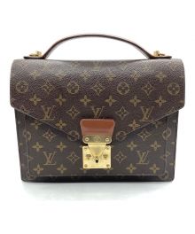 LOUIS VUITTON（ルイ ヴィトン）の古着「モノグラム モンソー　クラッチバッグ」｜ブラウン