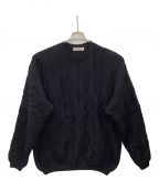 COOTIE PRODUCTIONSクーティープロダクツ）の古着「3D Jacquard Knit L/S Crew」｜ブラック