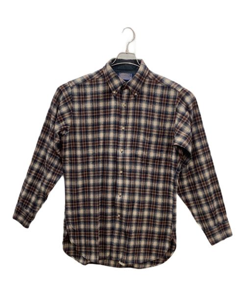 PENDLETON（ペンドルトン）PENDLETON (ペンドルトン) PENDLETON　70'sチェックネルシャツ ブラウン サイズ:Mの古着・服飾アイテム