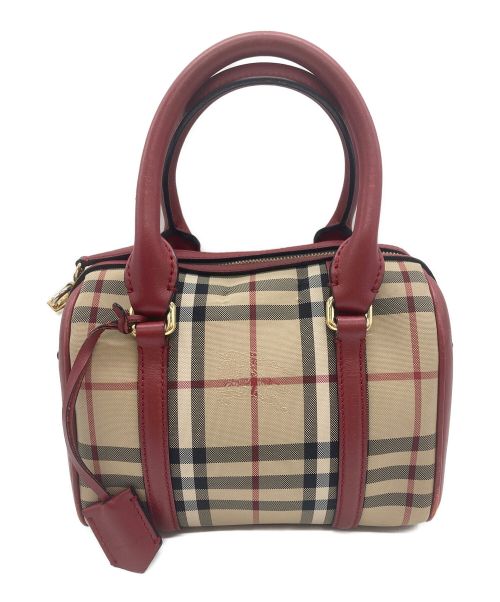 中古・古着通販】BURBERRY (バーバリー) ノバチェック柄ミニボストン