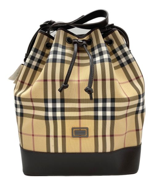 BURBERRY LONDON（バーバリーロンドン）BURBERRY LONDON (バーバリー ロンドン) ノバチェック柄巾着ショルダーバッグの古着・服飾アイテム