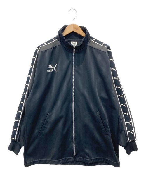 PUMA（プーマ）PUMA (プーマ) トラックジャケット ブラック×ホワイト サイズ:L-0の古着・服飾アイテム